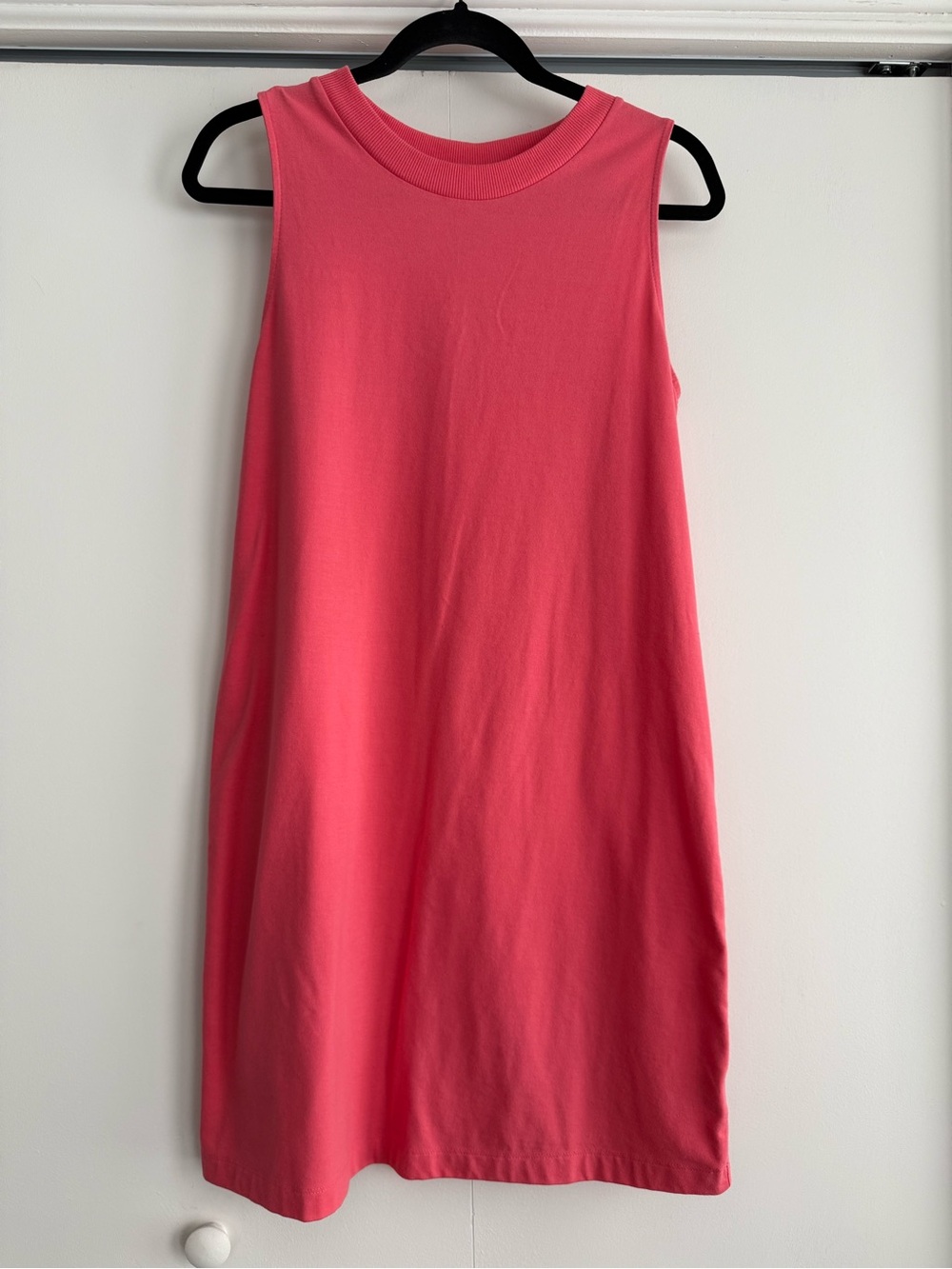 A New Day Coral Pink Sleeveless Shift Dress Sz M